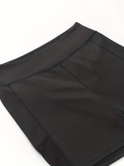 High Rise Mesh Fitness Shorts