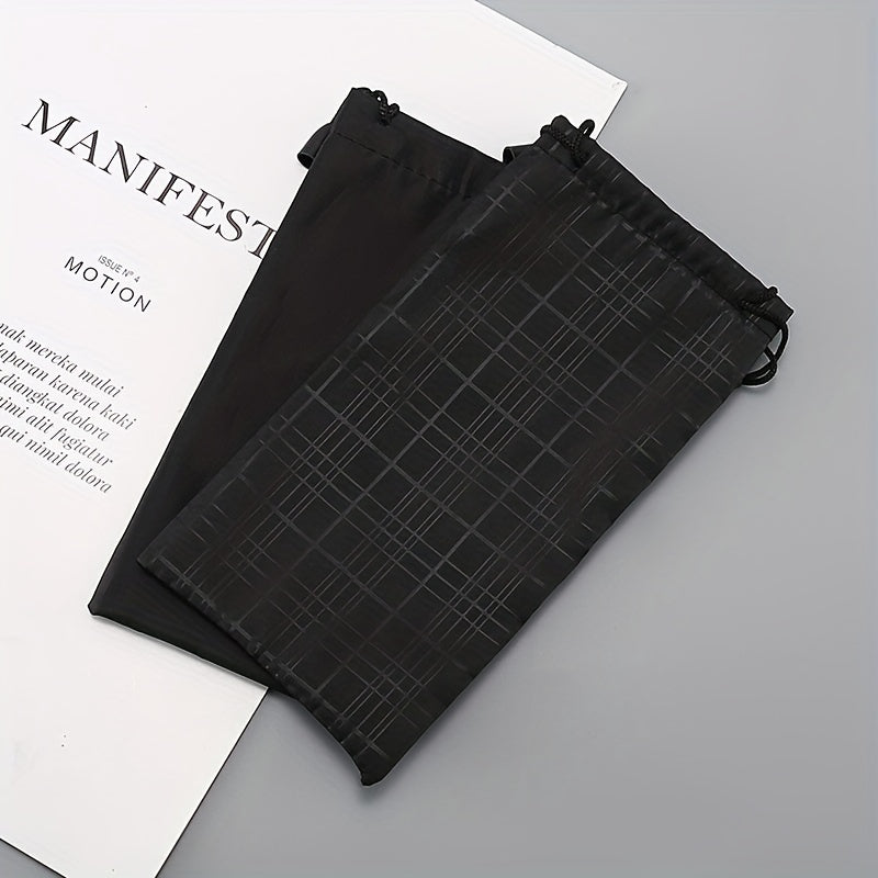 1pc Glasses Bag Protective Sleeve Bag Mirror Cloth Sunglasses Bag For Men