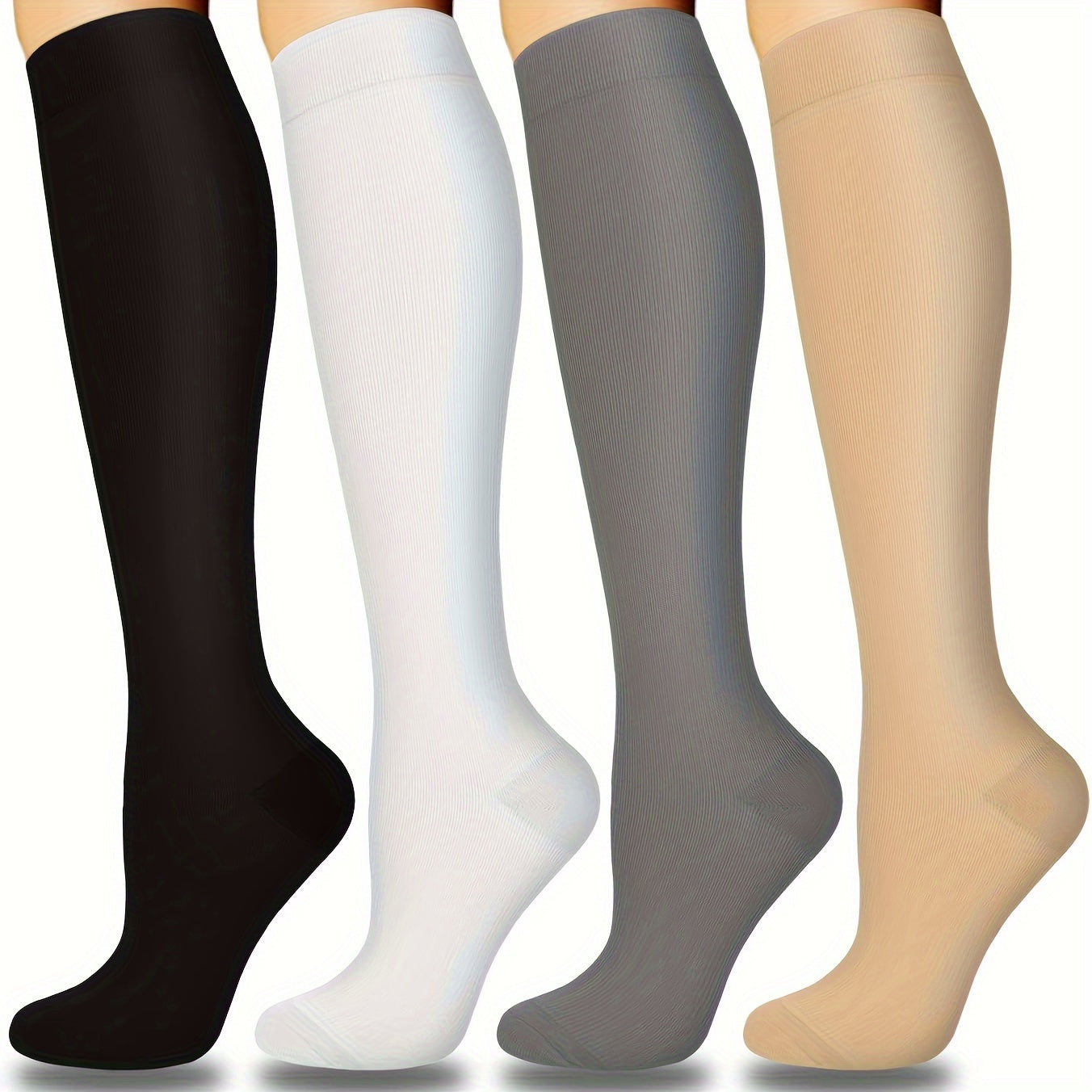 Copper Compression Socks 10-20 mmHg Knee High for Women & Men