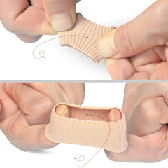 Toe Tubes Sleeves for Pain Relief Comfort Fabric Gel Lining