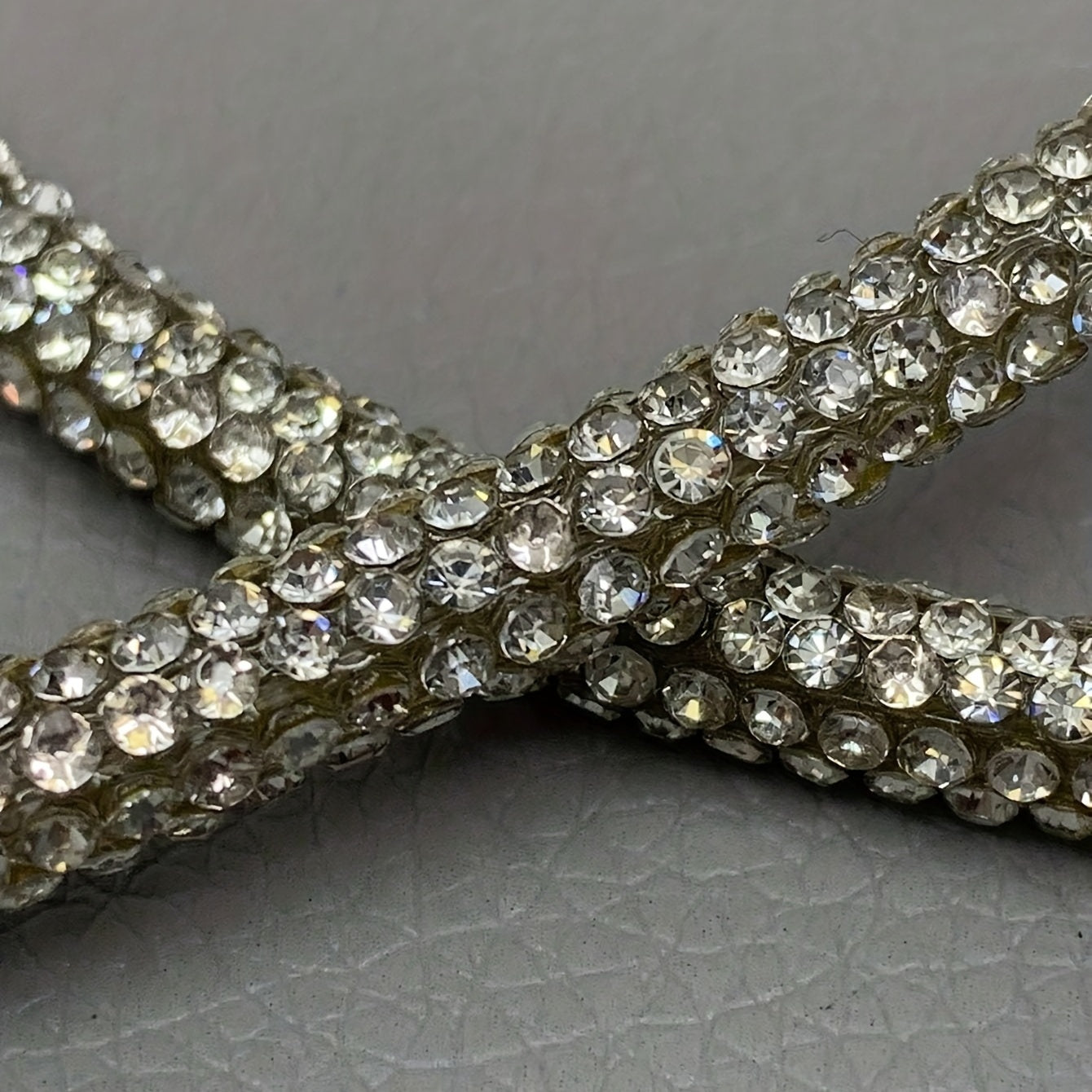 Glitter Rhinestone & Faux Pearl Decor Strap Stylish Purse Strap