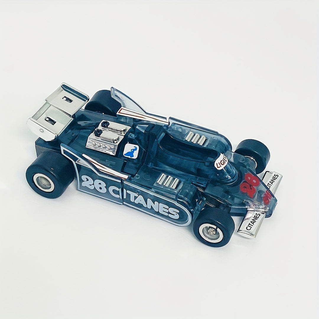 80s Race Car Robot Toy Set - Special Version Reproduction