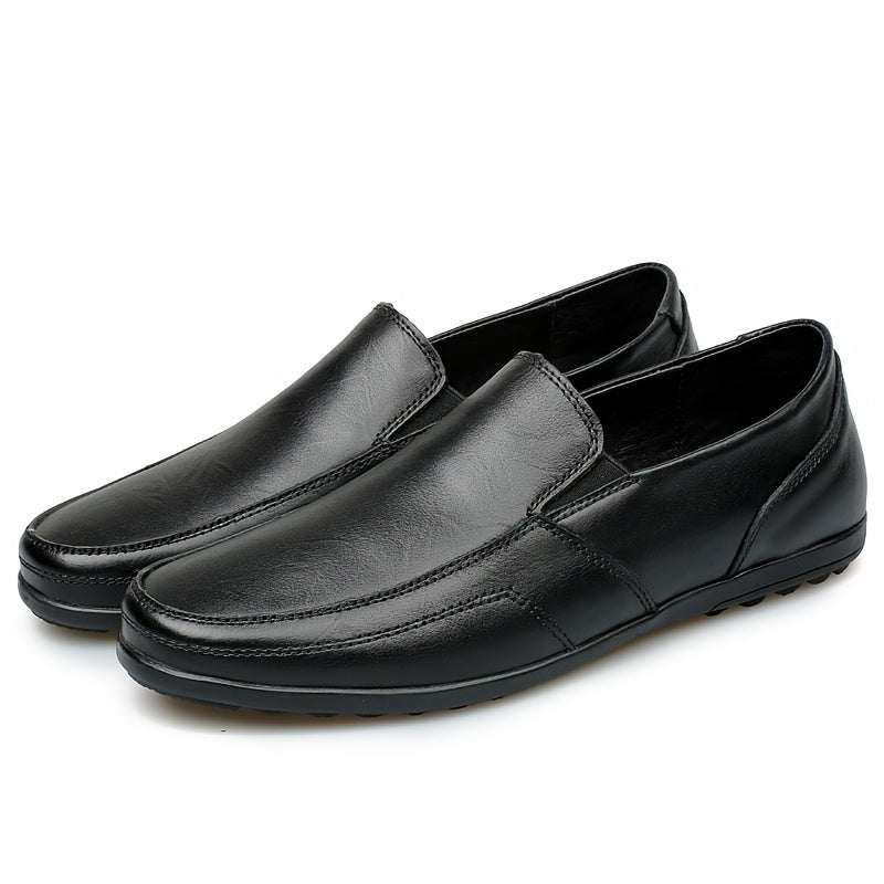 Men's Solid Loafer Shoes Slip On Sneakers for Outdoor Indoor Activities