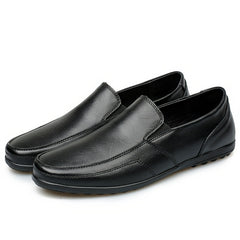 Men's Solid Loafer Shoes Slip On Sneakers for Outdoor Indoor Activities