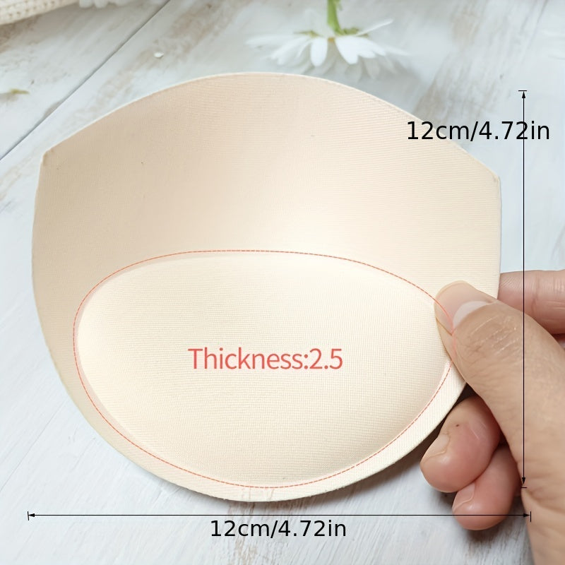 3 Pairs Sponge Bra Insert Pads Anti-Concave Chest Enhancer Women's Lingerie