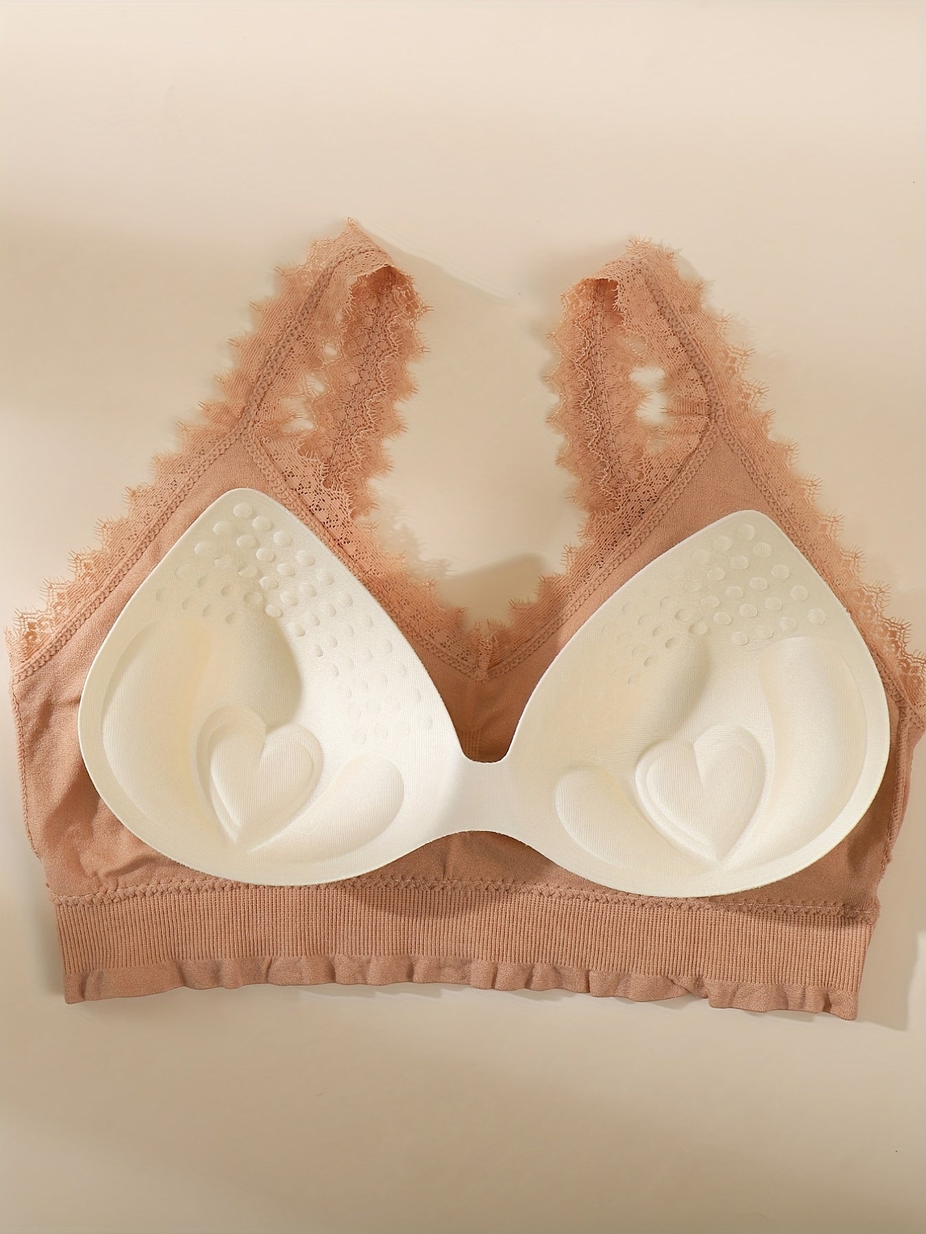 3pcs Lace Wireless Bras - Comfy Stretch Intimates Bra Women's Lingerie
