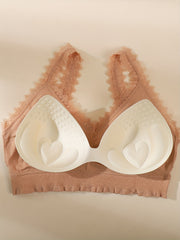 3pcs Lace Wireless Bras - Comfy Stretch Intimates Bra Women's Lingerie