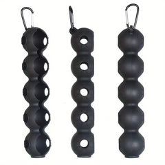 5-Ball Silicone Golf Ball Holder with Secure Buckle