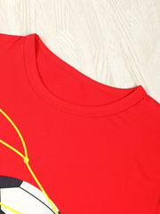 Boys Soccer T Shirt & Shorts Set for Summer
