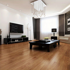5pcs Wood PVC Floor Tile Peel And Stick Natural Grey Wood Grain Look