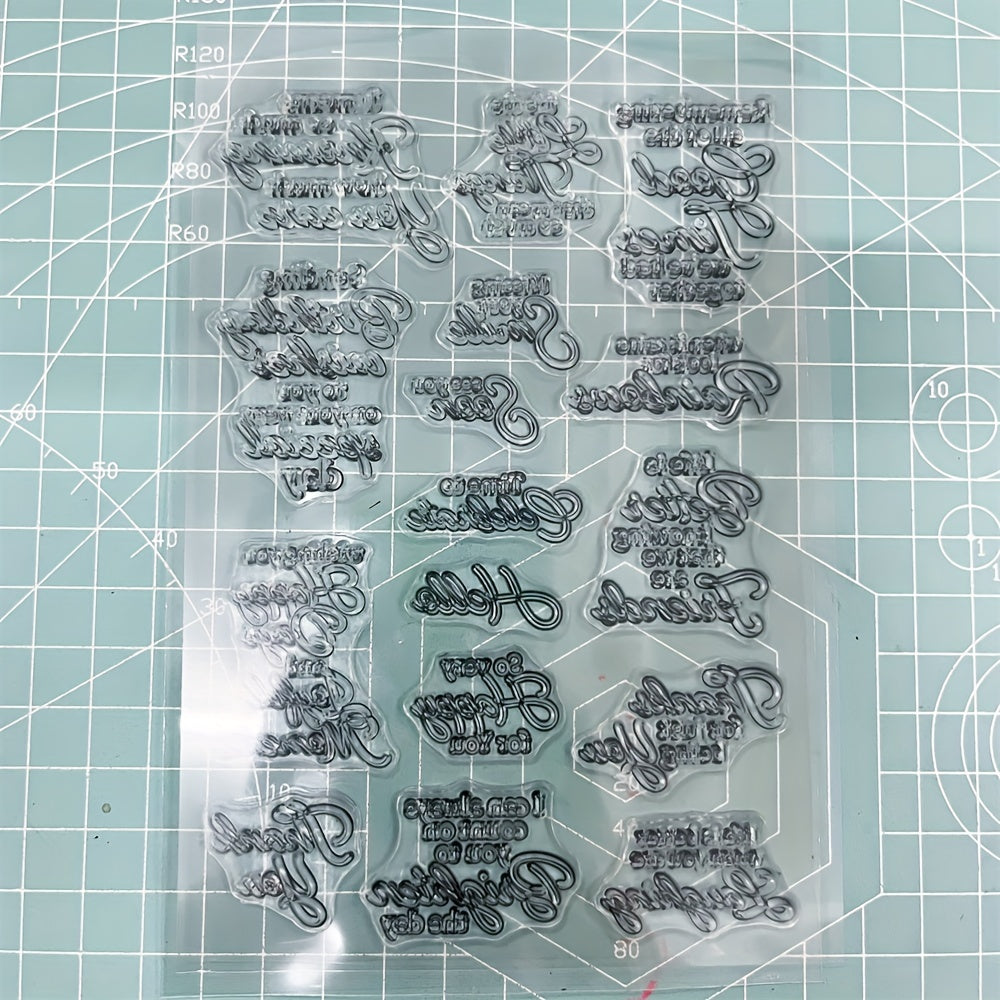 Transparent Silicone Holiday Stamp for Card Making