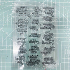 Transparent Silicone Holiday Stamp for Card Making
