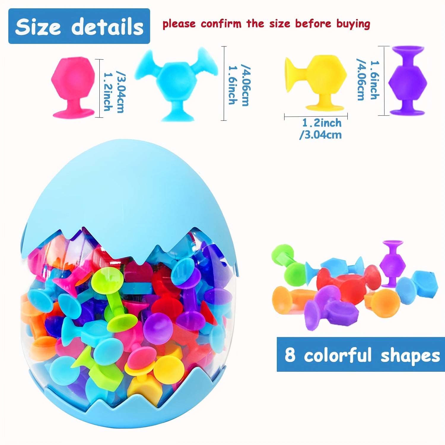 Suction Bath Toy Silicone Construction Blocks for Kids with Egg Storage