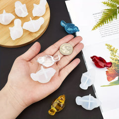 Bird Crystal Epoxy Resin Mold 3D Animal Pendant Set Silicone Mold