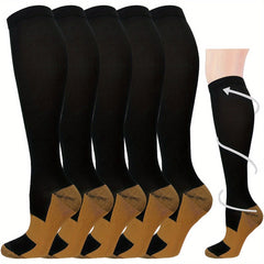 Copper Compression Socks Women Pregnancy & Men Circulation 15-20 Mmhg