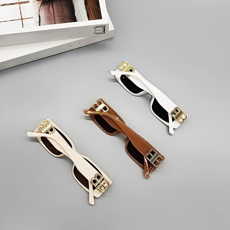 Leopard Square Sunglasses UV Protection Women Eyewear