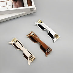 Leopard Square Sunglasses UV Protection Women Eyewear