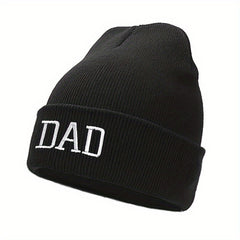 DAD Embroidered Knitted Hat Winter Warm Hip Hop Beanie Hat