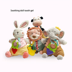 Baby Soothing Teether Doll Teether Pacifier Towel Label Sleeping Doll