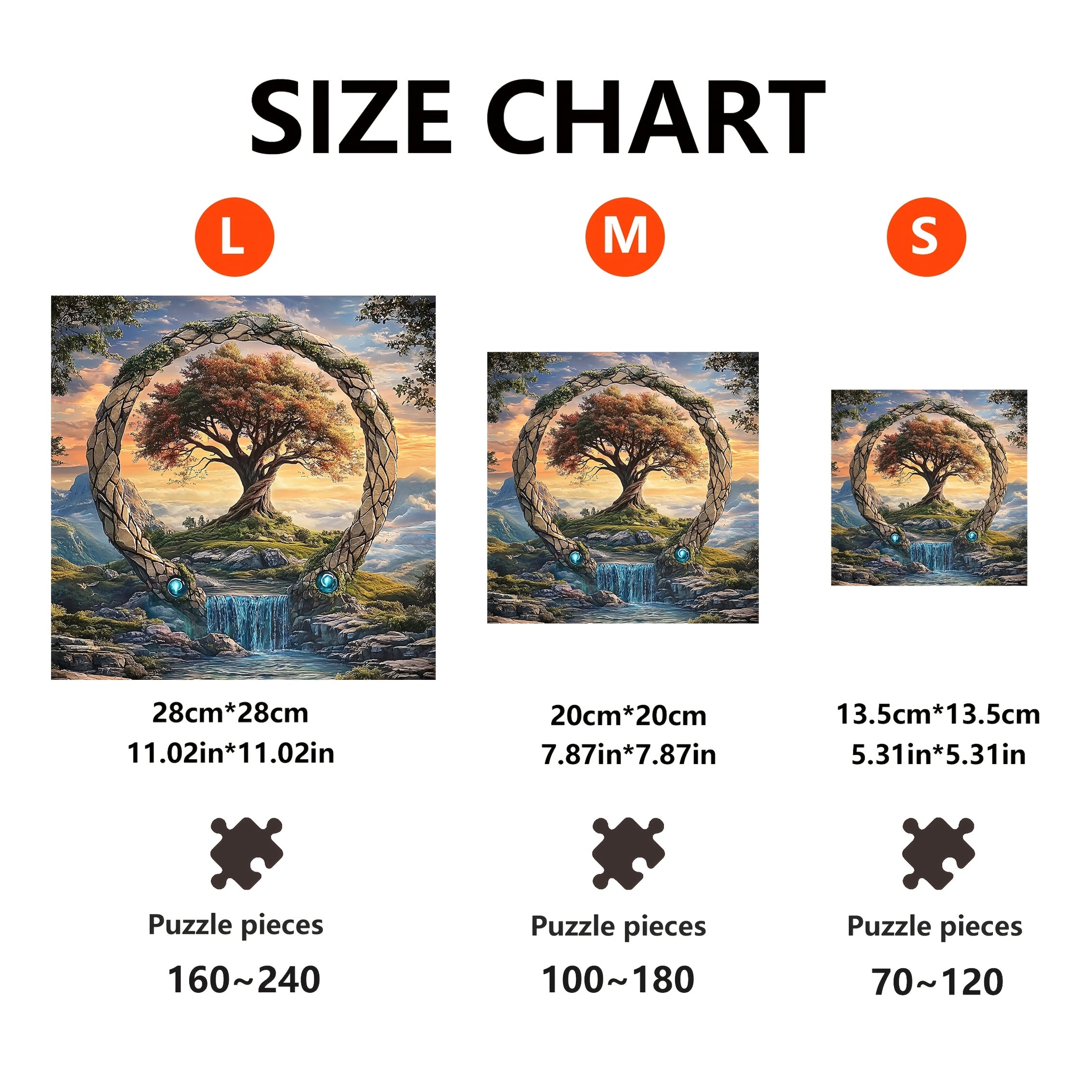 Fantasy Forest Wooden Puzzle High Difficulty Brain Teaser for Adults & Teens