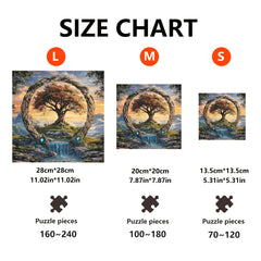 Fantasy Forest Wooden Puzzle High Difficulty Brain Teaser for Adults & Teens