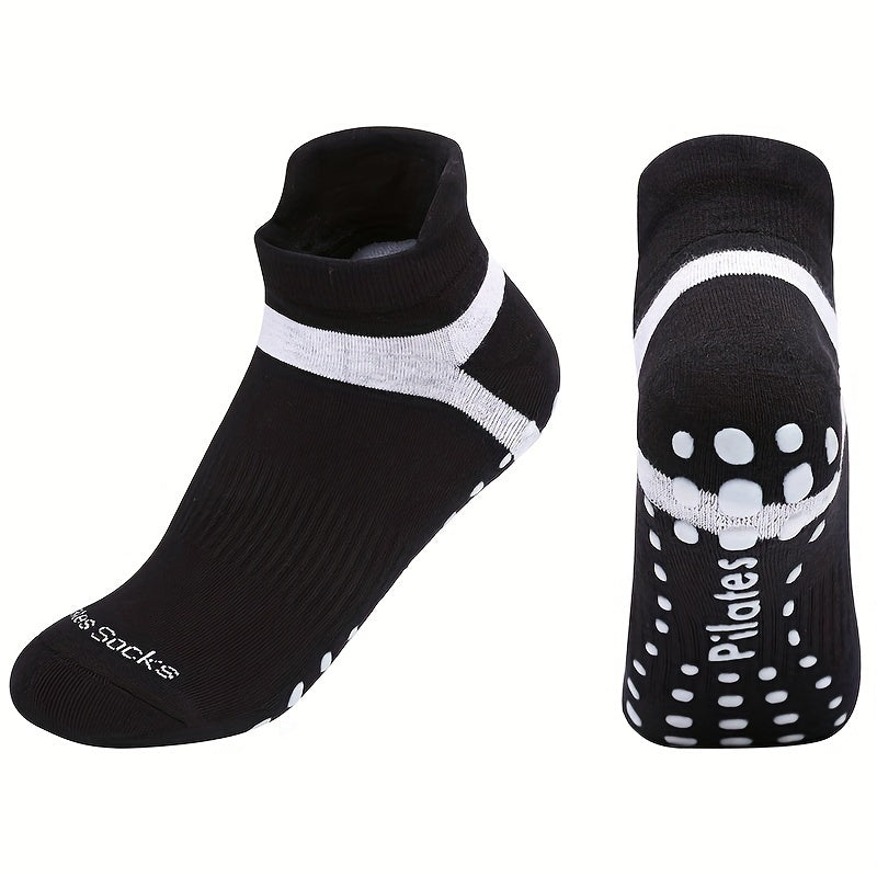 Women's Non-slip Yoga Socks Breathable Medium Tube Dance Training Socks