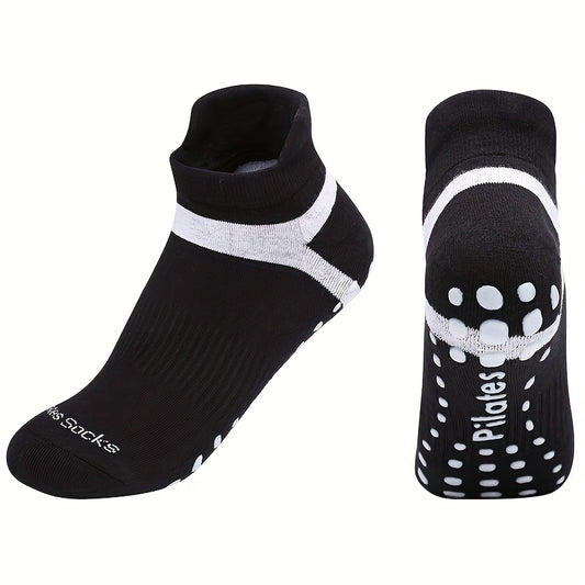 Women's Non-slip Yoga Socks Breathable Medium Tube Dance Training Socks