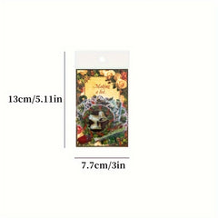 30pcs Retro Cartoon Happy Christmas Series PET Stickers Set DIY Journal Album