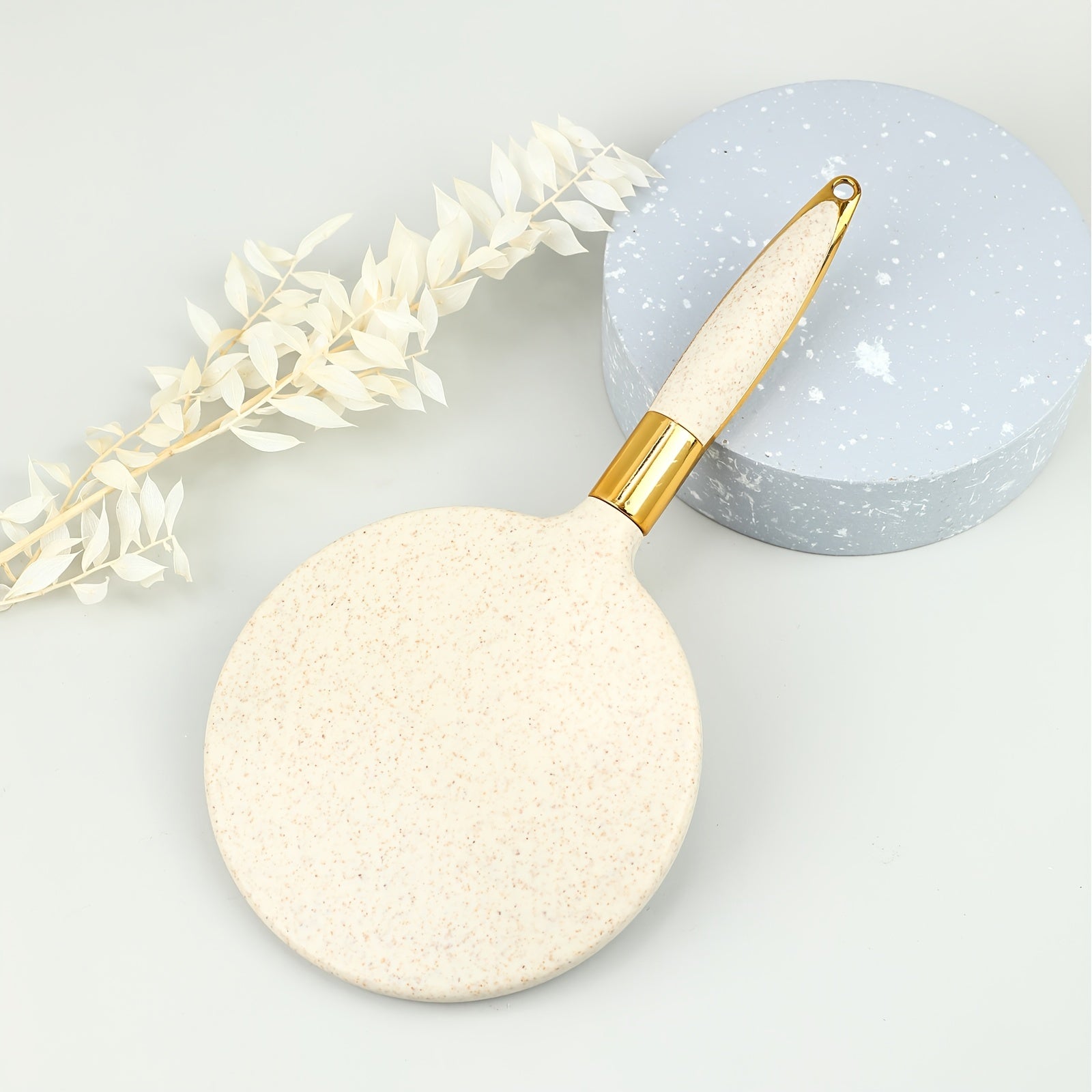 Portable Square Handle Makeup Mirror for Beauty Salons and Tattoos