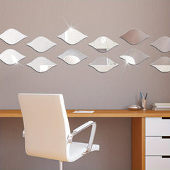 Water Drop Mirror Stickers Acrylic Mirror Wall Stickers DIY Wall Decals Art