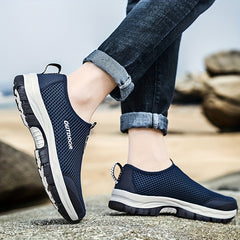 Men's Slip on Sneakers Outdoor Walking Shoes Comfortable Breathable