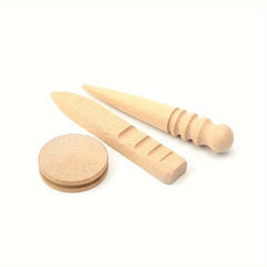Leather Edge Sanding Tool Wood Polishing Stick