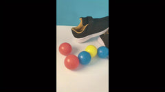 Kid's Mesh Running Shoes Hook Loop Fastener Breathable Shock Absorption Sneakers