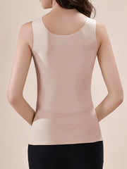 3pcs Lace Thermal V Neck Sleeveless Top Women's Lingerie