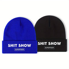 Knitted Beanie Hat Outdoor Warm Cap for Men Women