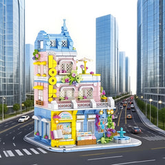 1002pcs Bookshop Building Blocks Set Educational Toy