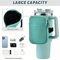 Water Bottle Pouch for Tumbler Cup with Phone Holder Bag