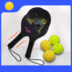 Pickleball Paddle Set with 2 Paddles, 4 Balls & Carry Bag