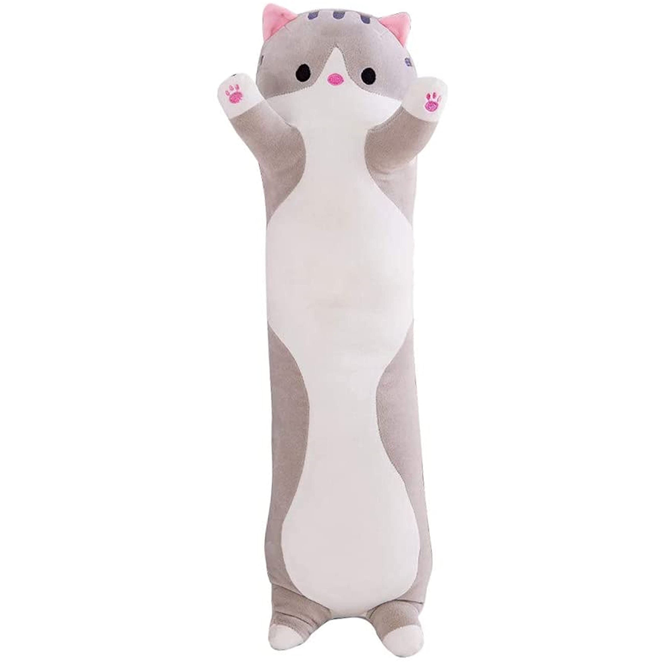 Cartoon Cat Plush Toy Figure Long Cat Sleeping Throw Pillow