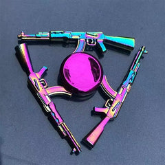 AK47 Rainbow Fidget Spinner Toy Portable Durable Focus Enhancement
