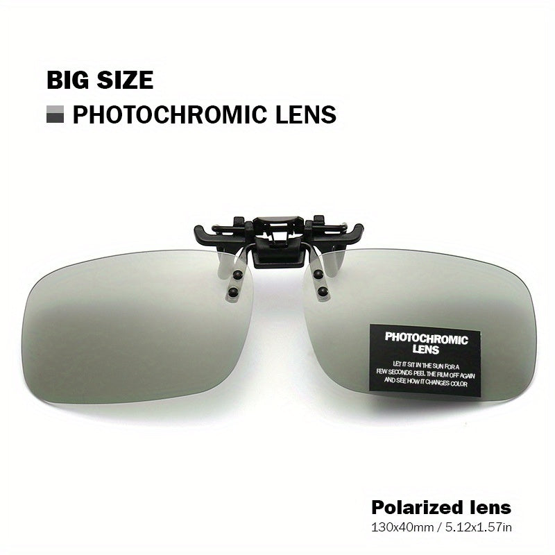 Polarized Clip-On Sunglasses UV Protection Men Driving
