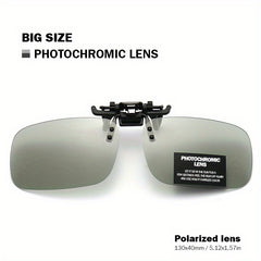 Polarized Clip-On Sunglasses UV Protection Men Driving