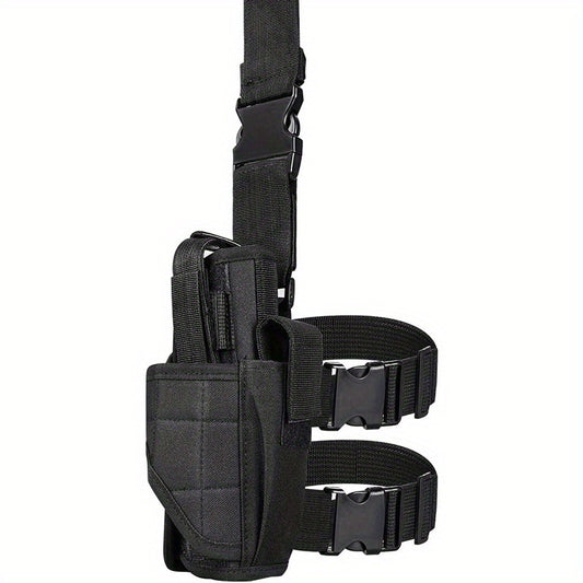 Adjustable Tactical Leather Case for 1911s Universal Drop Leg Magazine Bag