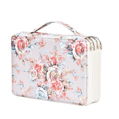 Canvas Shockproof Pencil Bag with Double Zipper