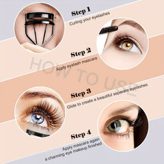 Eyelash Curler with Steel Comb and 6 Replacement Pads