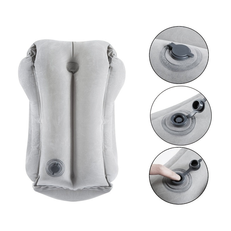 Inflatable Travel Pillow for Comfortable Head and Neck Rest
