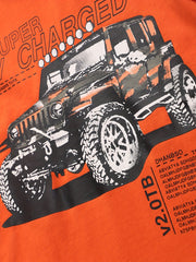 Boys SUV Graphic Tee Top Cotton Short Sleeves