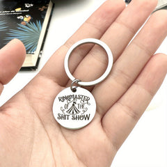 Letter Printed Keychain Backpack Purse Decoration Pendant