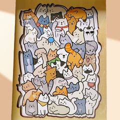 Wooden Animal Puzzle: 50 Cartoon Animals for Stacking & Decor