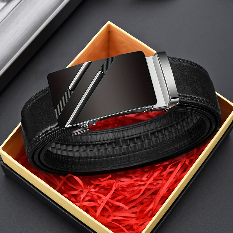 Men's PU Leather Belt for Business Travel Casual Daily